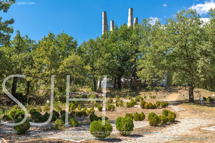 SAMUEL FORTRESS, BULGARIA- SEPTEMBER 6, 2017: Fortress of Bulgarian Tsar Samuel near village of Kliuch, Blagoevgrad region, Bulgaria
